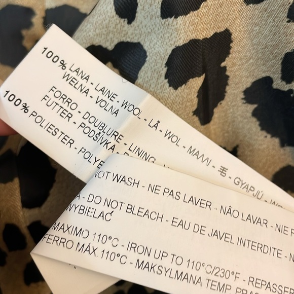 Zara Women’s Wool Pea Coats Size Medium - Picture 6 of 6